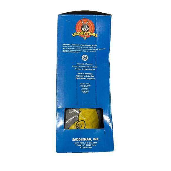 Vintage 1998 Tweety Bird Car Seat Cover Looney Tunes 1 Piece Gray Saddleman New - Picture 2 of 9